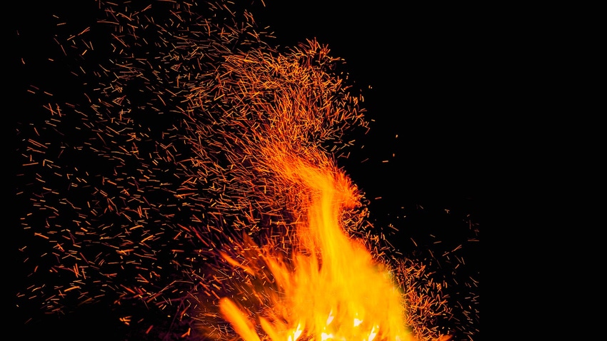 Fire burning Fire burning