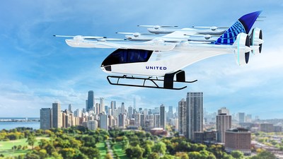 Image shows United eVTOL aircraft