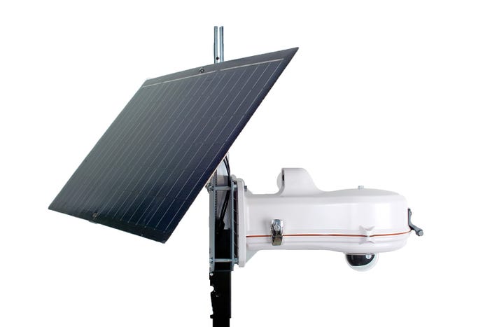 The portable V5 Systems security technology supports multiple sensors. The portable V5 Systems security technology supports multiple sensors.