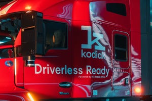 Self-driving company Kodiak Robotics used CES to reveal the truck that will lead the company into its fully driverless future.