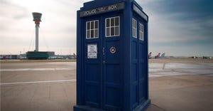 The Tardis time machine / spaceship in Dr. Who was disguised as a police box.