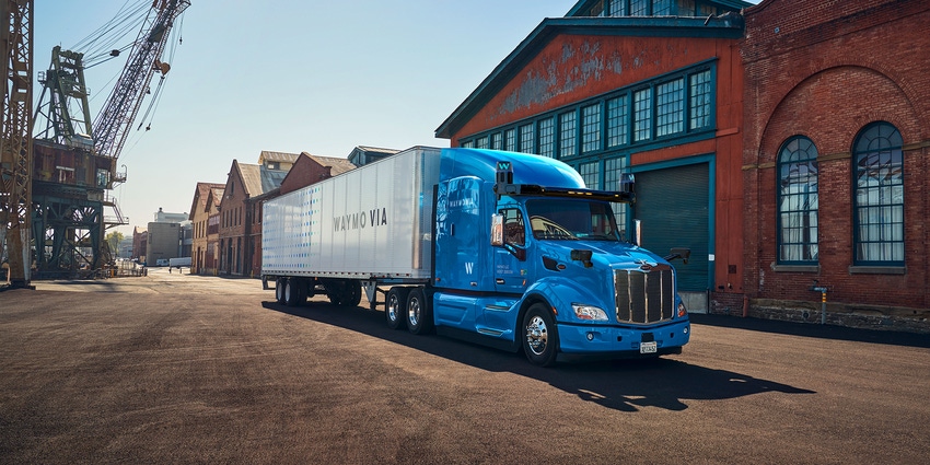 Waymos' self-driving truck. Waymos' self-driving truck.