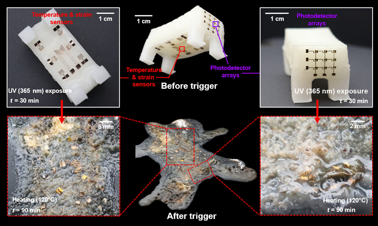Self-Destructing Robots Designed for Classified Missions