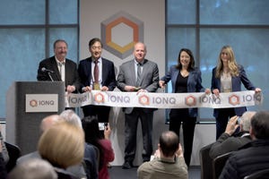 The IonQ facilityribbon-cutting ceremony. 