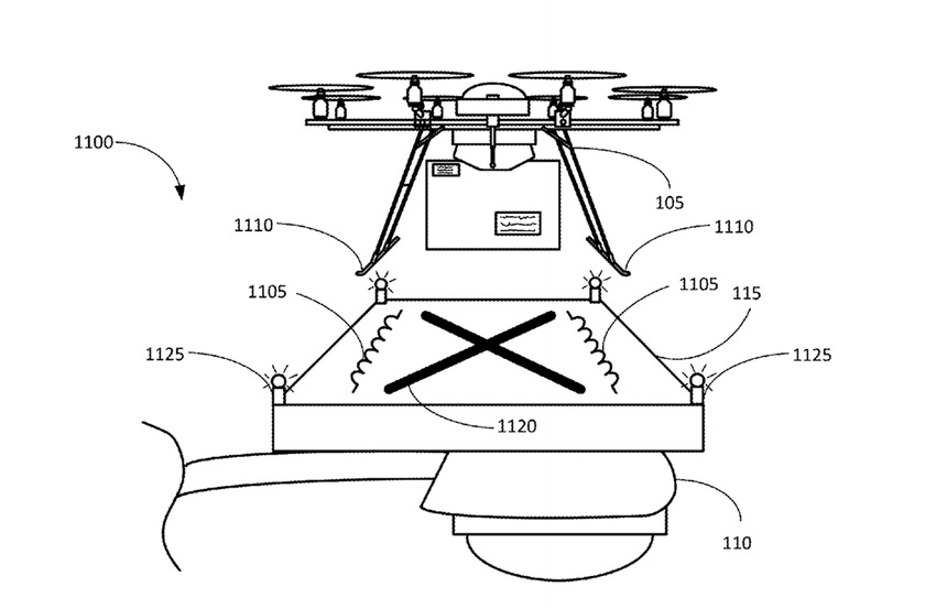 Amazon sees drones perched on top of light poles.