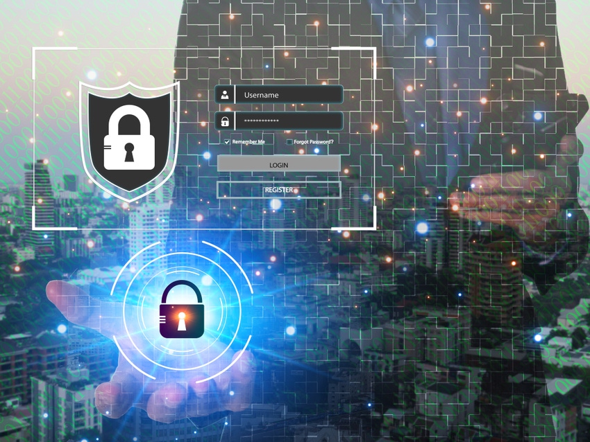 Image shows an account login and cyber security concept Image shows an account login and cyber security concept