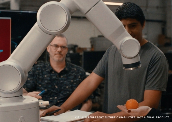 Image shows Ally Robotics' robotic arm