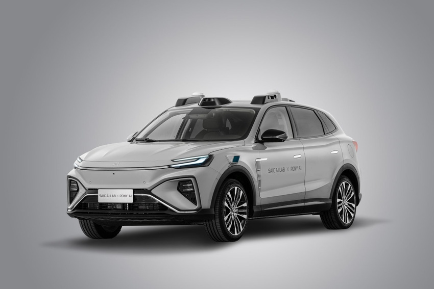 Image shows Pony.ai is teaming up with SAIC, China’s biggest car company, to work on a fully driverless robotaxi. Image shows Pony.ai is teaming up with SAIC, China’s biggest car company, to work on a fully driverless robotaxi.