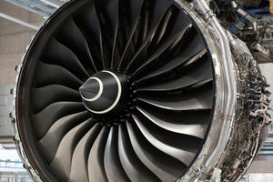 A Rolls-Royce jet engine