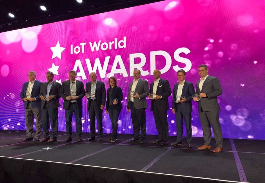 Winners of the first annual IoT World Award Winners in Santa Clara, California Winners of the first annual IoT World Award Winners in Santa Clara, California
