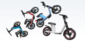 Veo's seated electric scooter, Cosmo X