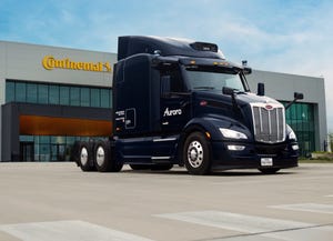 Aurora, Continental self-driving trucks