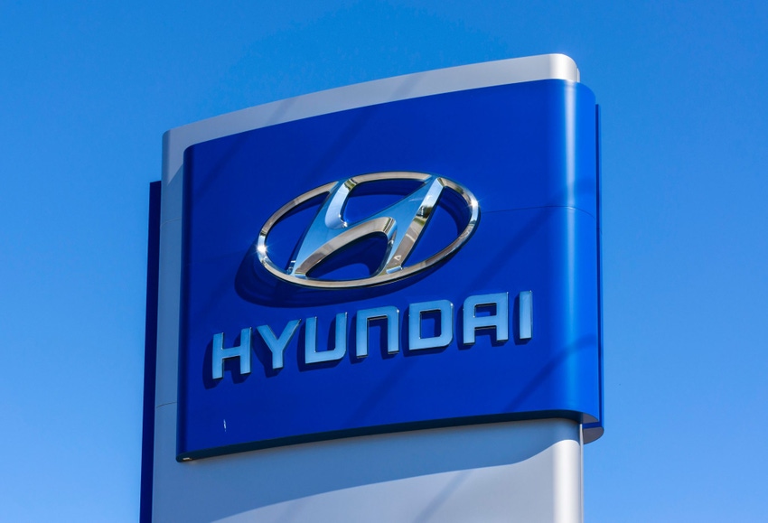 Image shows Hyundai car dealership, Winter Haven, Central Florida, USA