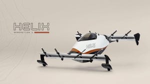The Pivotal Helix, a single-passenger electric aerial vehicle (EAV).
