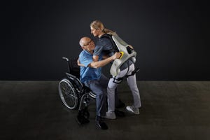 The Apogee+ exoskeleton is tailored to offer lifting and walking support