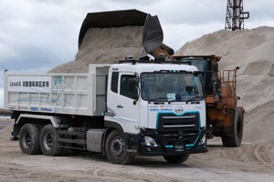 Image shows Sensible 4's self-driving dump truck