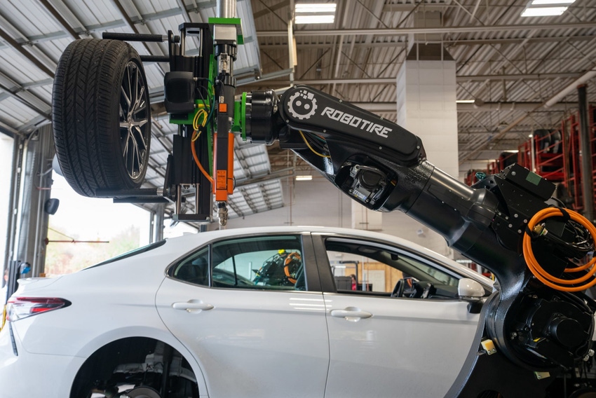 Image shows RoboTire Installing First Revolutionary Tire Changing System at Discount Tire Image shows RoboTire Installing First Revolutionary Tire Changing System at Discount Tire