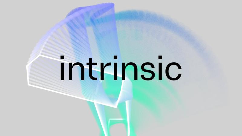 Image show's Alphabet-owned Intrinsic's logo Image show's Alphabet-owned Intrinsic's logo