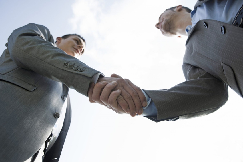 Two men shaking hands Two men shaking hands