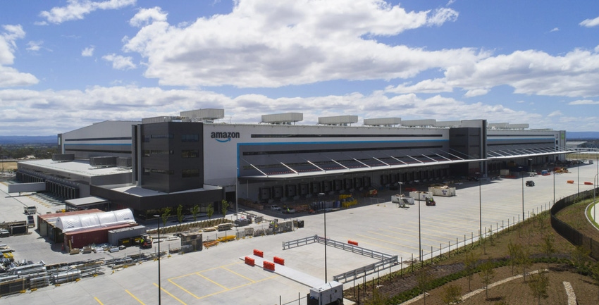 Construction of Amazon's Robotics Fulfilment Centre in Western Sydney