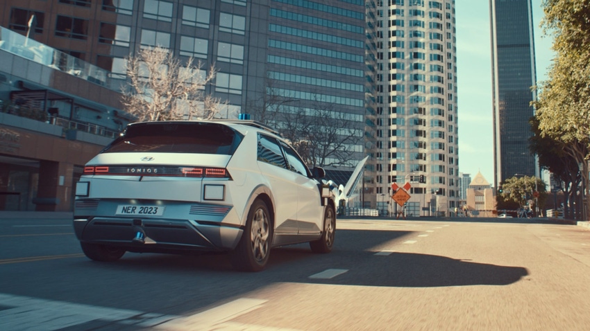 Image shows Hyundai’s self-driving Ioniq 5 robotaxi