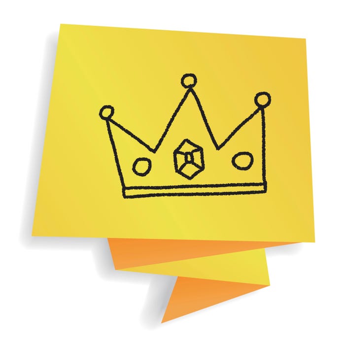 Doodle drawing of a king crown Doodle drawing of a king crown