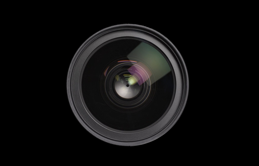 Image shows a Close up of lens on black background Image shows a Close up of lens on black background