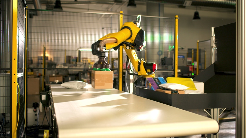 Fanuc pick-and-place robot with Osaro's advanced vision software in action