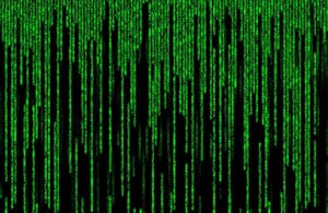 The volume of log data calls to mind the torrent of code in the Matrix films.