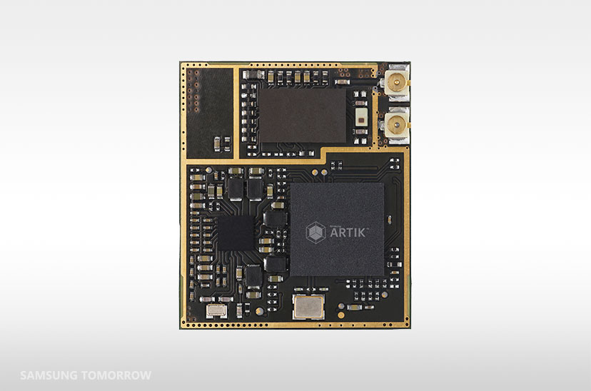 Samsung offers a corresponding cloud service to accompany its Artik IoT modules. Shown here is the Artik 5.