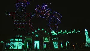 The holiday light display of the Ward family of Keller, Texas who won the 2023 Great Christmas Light Fight