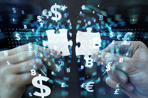 Financial technology concept. Financial technology concept.