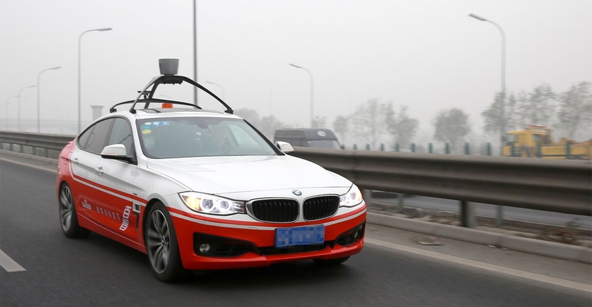 Baidu self-driving car