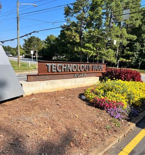Image shows the Technology Park at Peachtree Corners