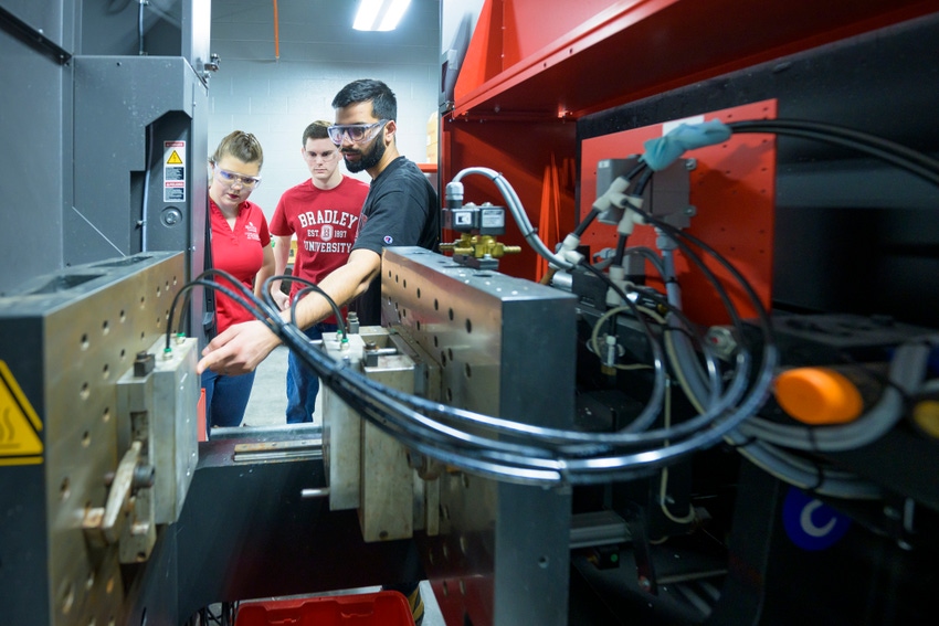 Bradley University engineering students get hands-on experience with state-of-the-art equipment concepts and technologies