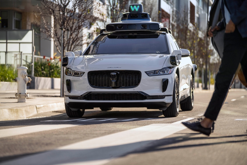 Waymo's Jaguar i-Pace self-driving taxi
