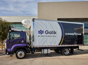 Goodyear and Gatik have announced the industry’s first, successful integration of tire intelligence technology into an autonomous driving system.