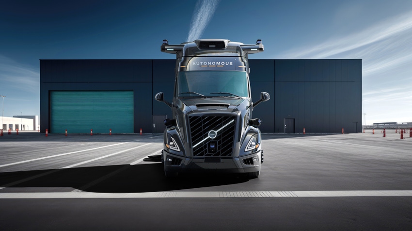 Hero image of the Volvo self-driving truck