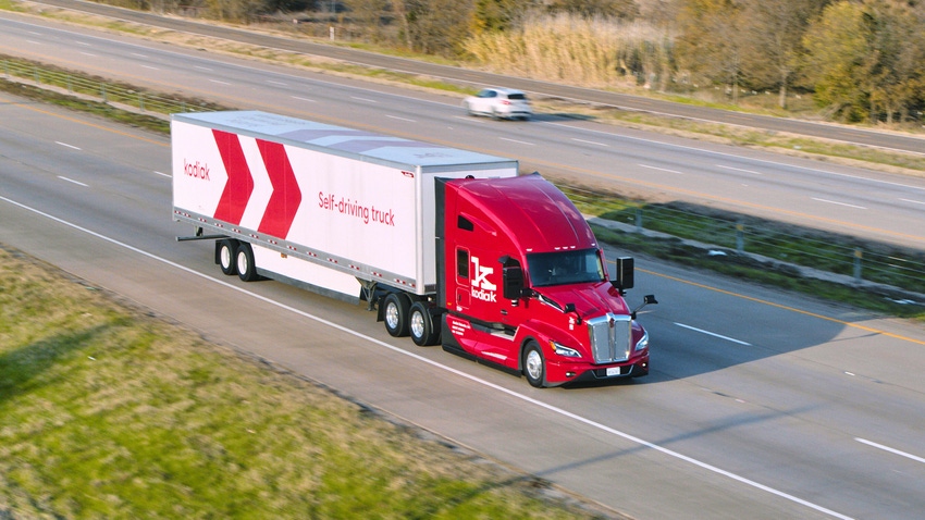 Autonomous trucking company Kodiak Robotics unveils new, more advanced, fifth-gen version of its self-driving tech