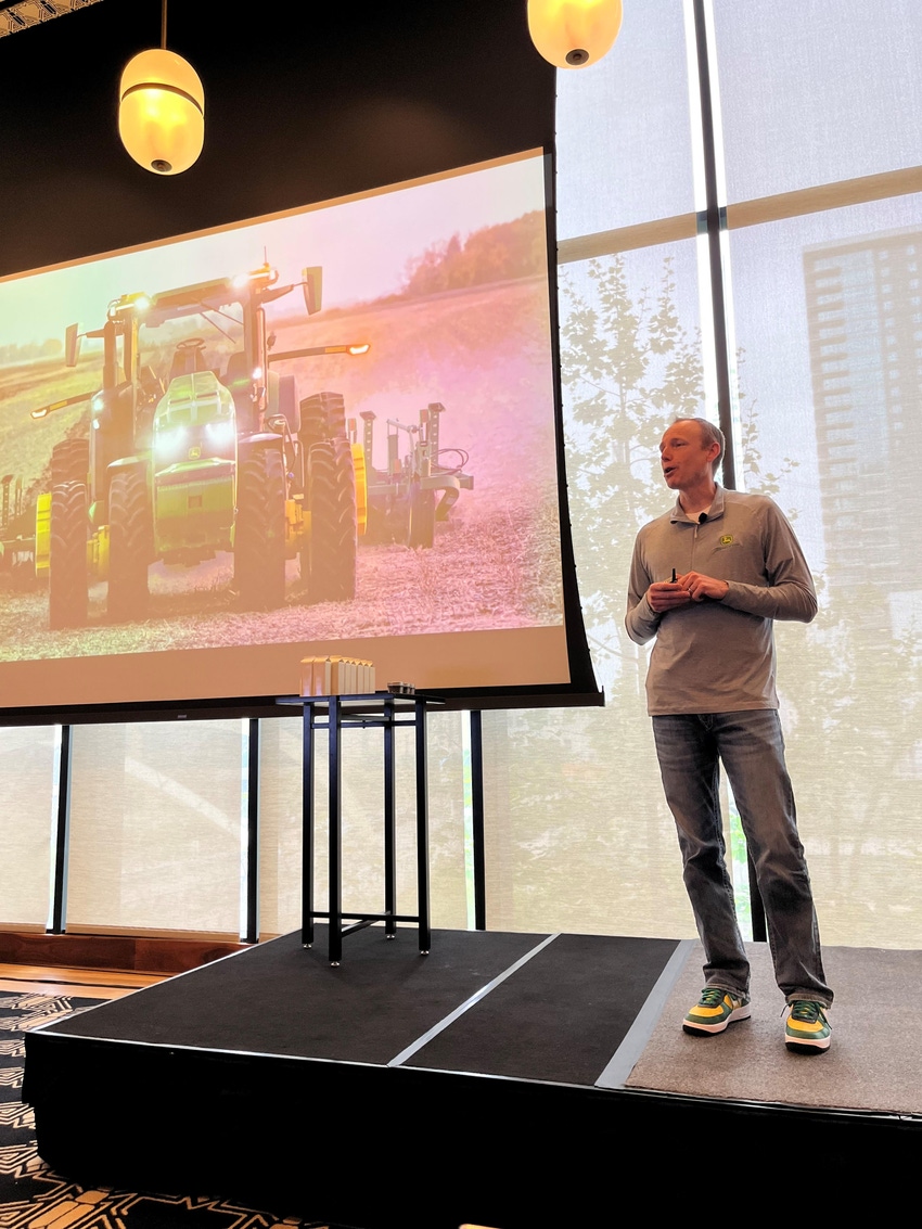 Image shows Jahmy Hindman, John Deere's chief technology officer
