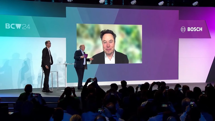 Musk's Q&A closed Bosch’s Connected World conference