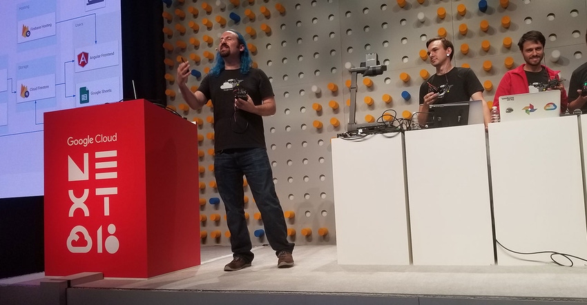 A Google senior developer advocate explained elements of the company’s expanding IoT cloud functionalities at the Google Cl A Google senior developer advocate explained elements of the company’s expanding IoT cloud functionalities at the Google Cl