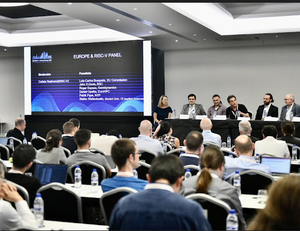 Panelists at the  first RISC-V Summit Europe, held in Barcelona, Spain.