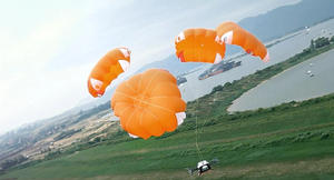 XPENG AEROHT multi-parachute rescue system parachute deployment test