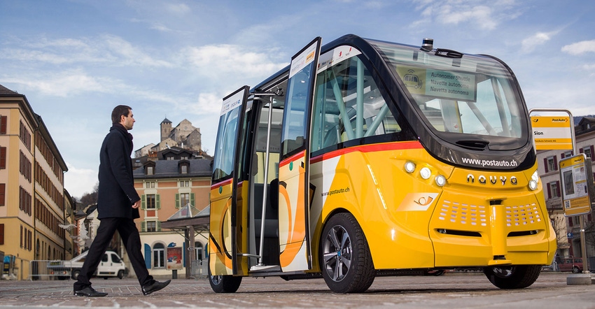 Navya's self-driving shuttle