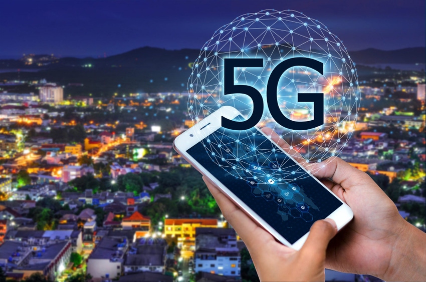 Image shows individuals using global communication phones in the 5g system Image shows individuals using global communication phones in the 5g system