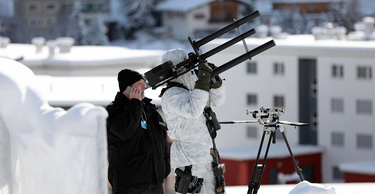 Swiss Police Are Ready to Blast Drones Out of the Sky at Davos