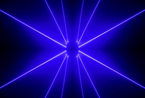 Image shows laser beams