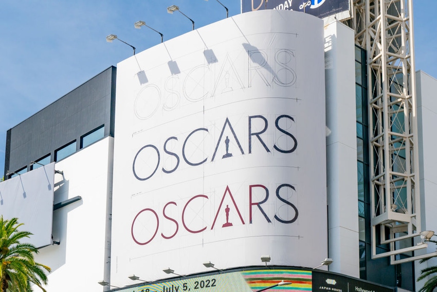 A general view of setup for the 94th Academy Awards at Hollywood