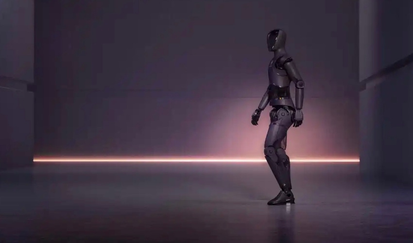 Image shows Figure's humanoid robot Figure 01